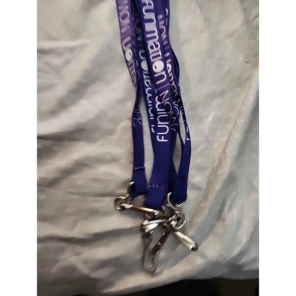 FunimationNOW Purple Anime Lanyard Convention Promo Swag Badge Holder - Picture 4 of 4